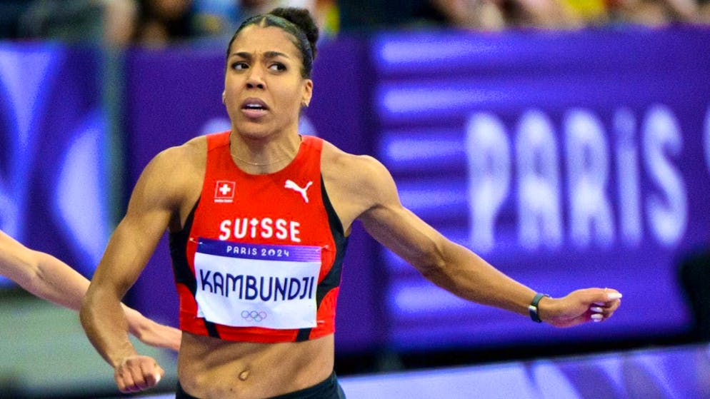 Mujinga Kambundji in her second Olympic 100 m final