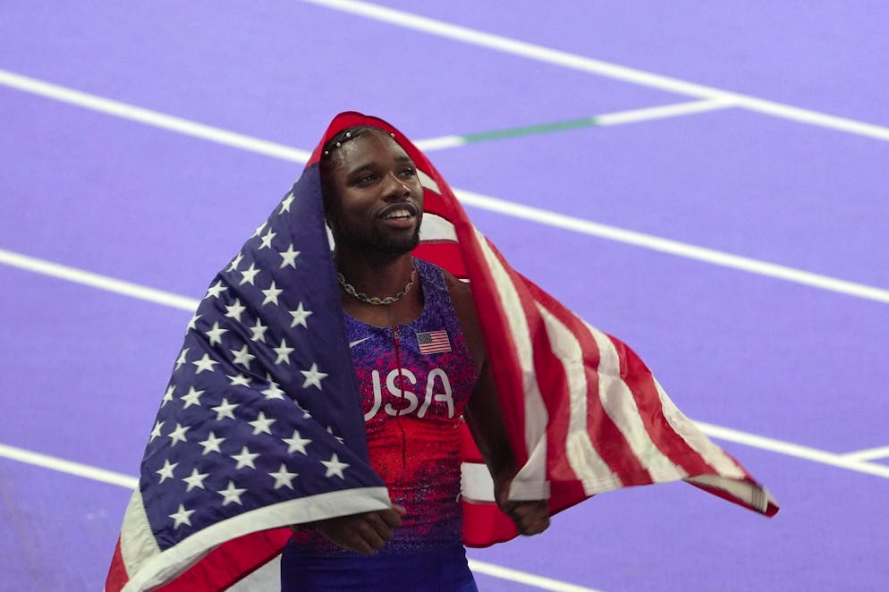 Noah Lyles è stato il più veloce nei 100 metri.