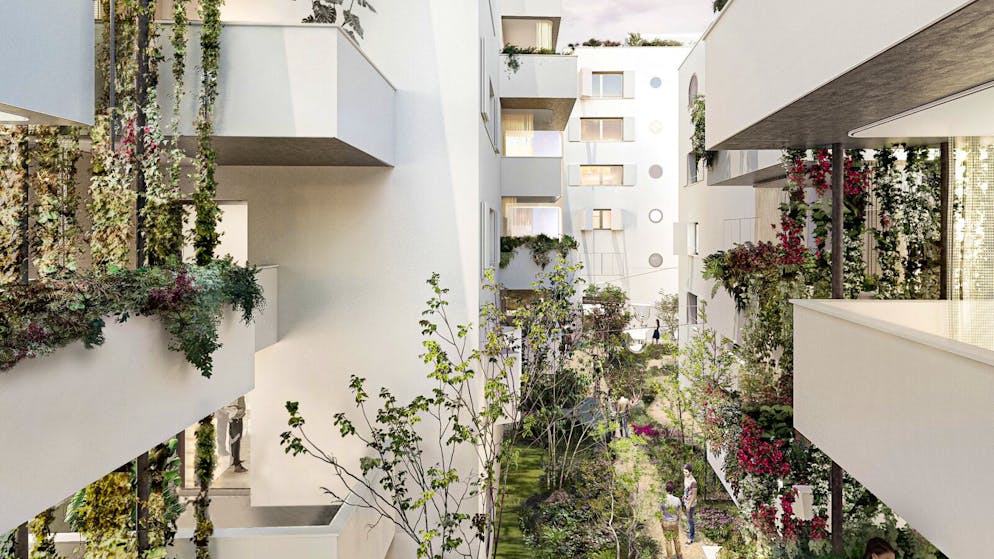 So soll die Wohnsiedlung aussehen.