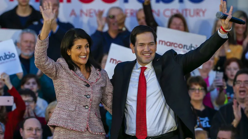 Leider nein: South Carolinas Ex-Gouverneurin Nikki Haley und Floridas Senator Marco Rubio.