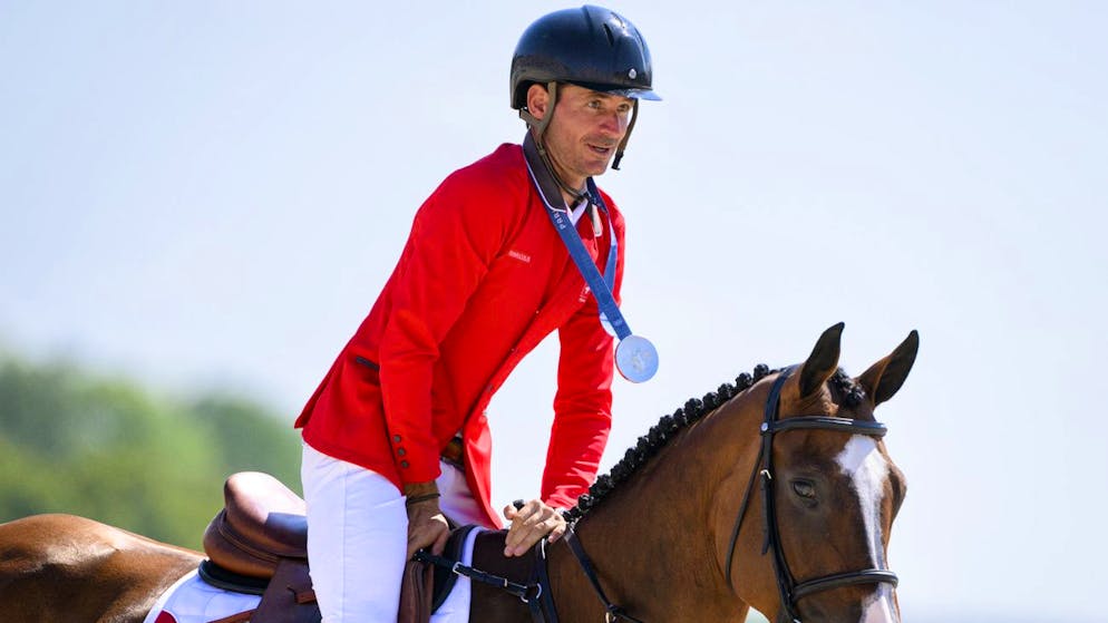 Steve Guerdat holt mit der Stute Dynamix Olympia-Silber.