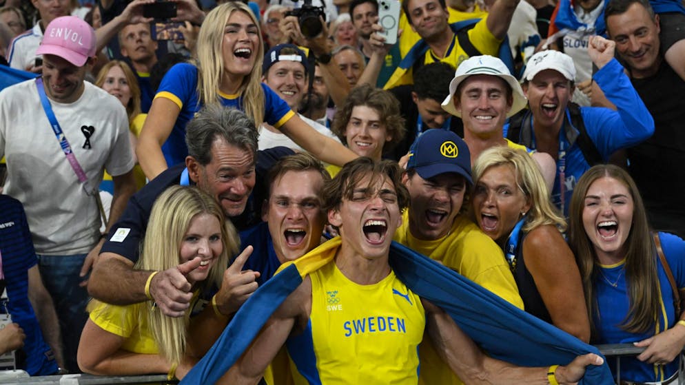 Duplantis wird von seinen Liebsten gefeiert.