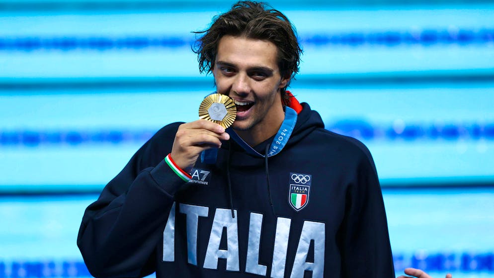 Thomas Ceccon won gold in the 100-meter backstroke.