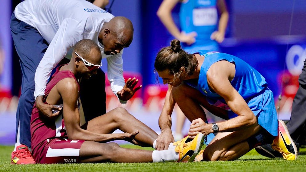 Paris 2024 - Saut en hauteur. Barshim et Tamberi : énorme frayeur et nouvelle «bromance» !
