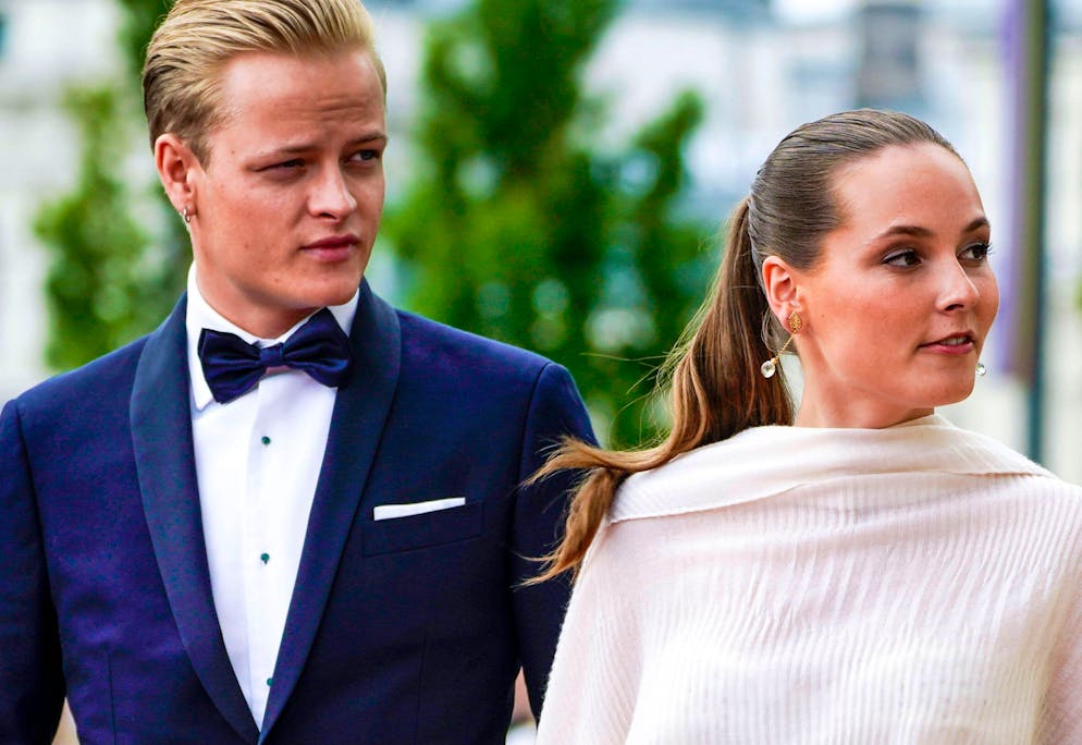 Marius Borg Høiby avec sa demi-soeur Ingrid Alexandra en juin 2022.