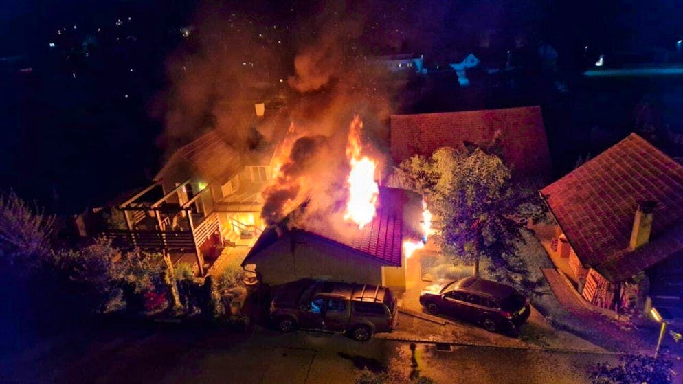 The rapid fire-fighting efforts of the fire department prevented the fire from spreading from the barn to the neighboring houses.