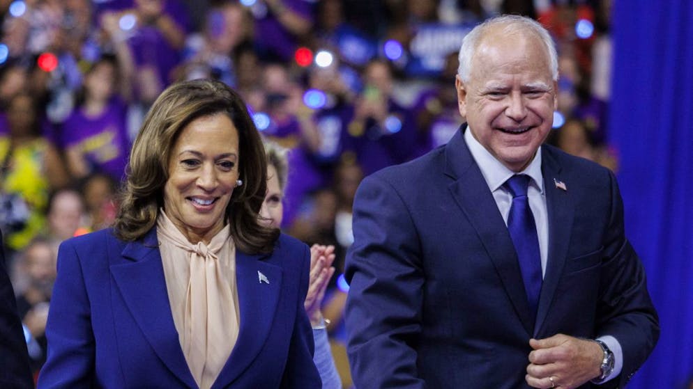 Il "ticket" democratico, Kamala Harris e Tim Walz.