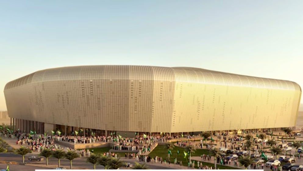 Saudi-Arabien stellt seine 15 extravagante Stadien für die WM 2034 vor. King Saud University Stadion / 46'319 Zuschauer