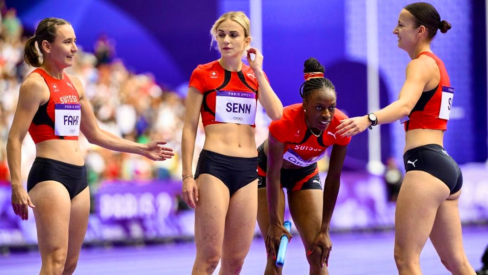 Pas de finale olympique pour le relais féminin suisse du 4x400 m.