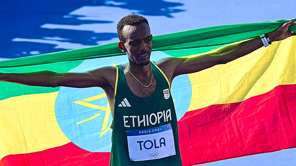 Marathon. Olympic gold medal for Ethiopian Tola - Kyburz finishes 30th