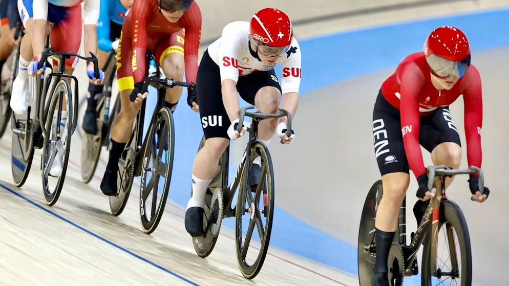 Aline Seitz a pris la 12e place de l'omnium.