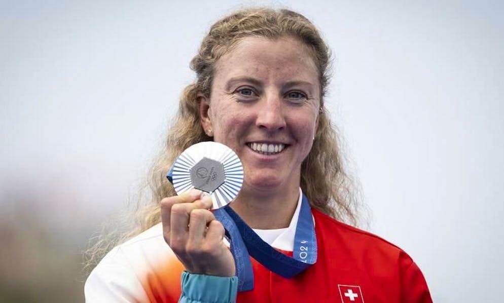 Derron ha vinto l'argento nel triathlon.