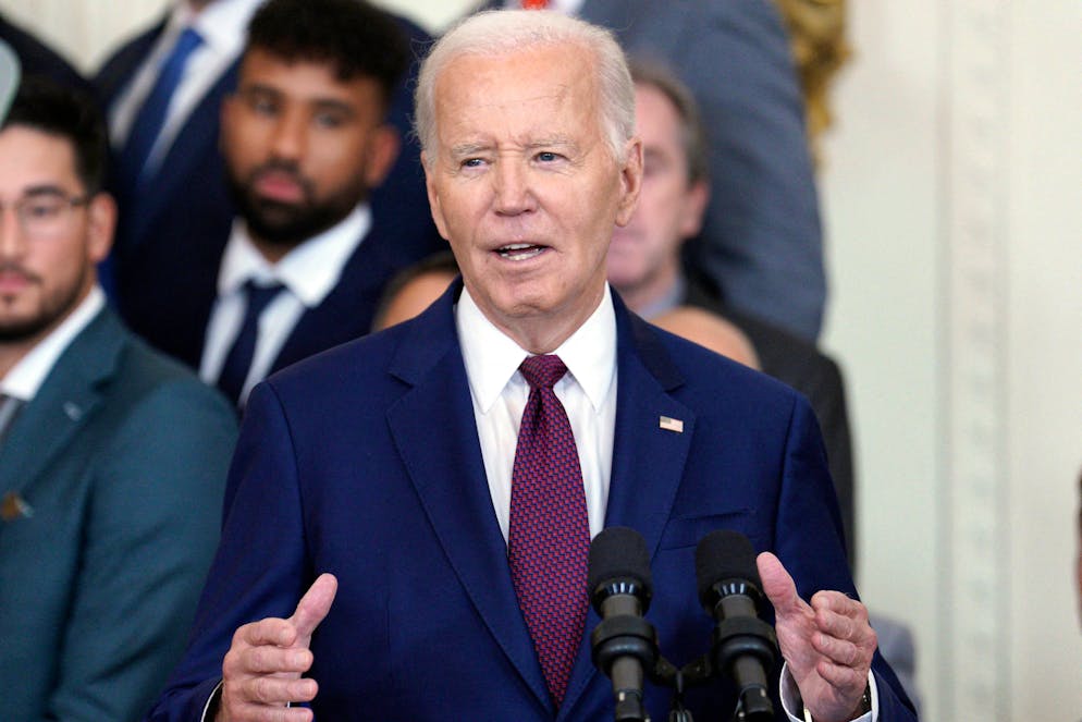 «S'il remporte cette élection, c'est dangereux», a déclaré le président américain Joe Biden (archives).
