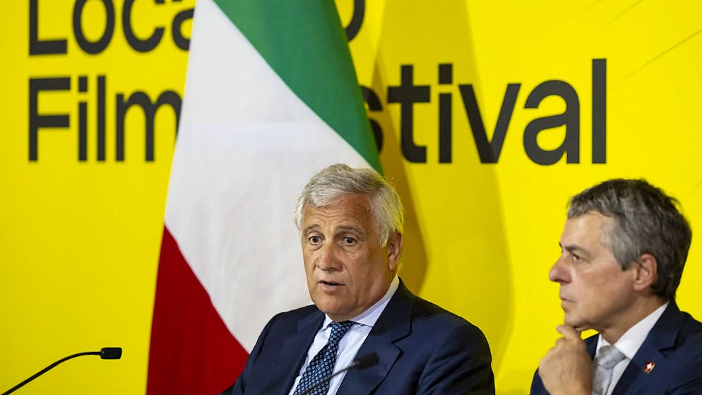 Antonio Tajani e Ignazio Cassis al Festival di Locarno