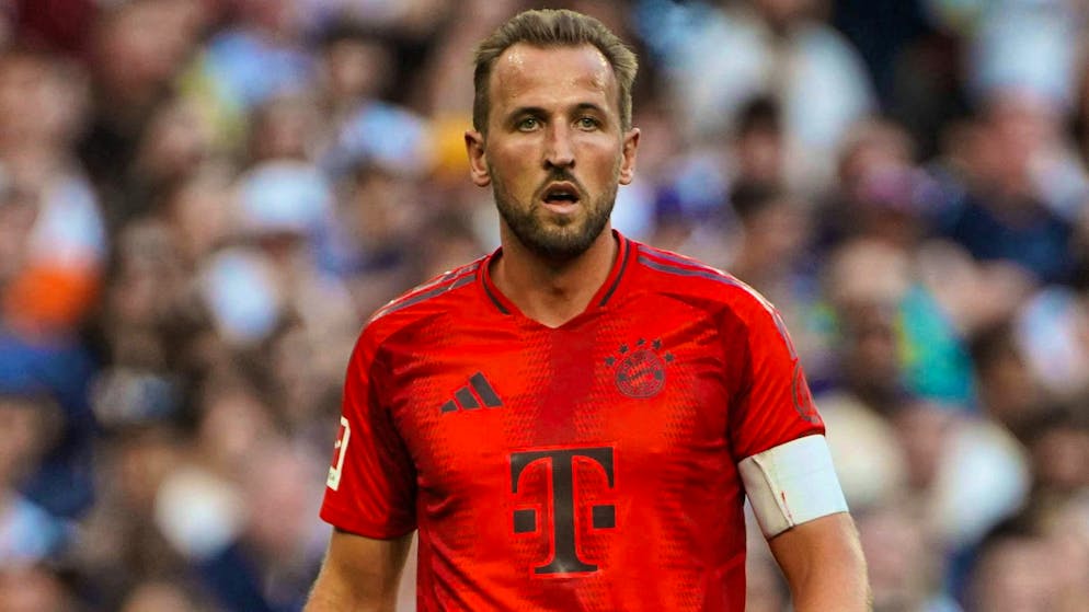 Bayern star Harry Kane wears the captain's armband for the first time.