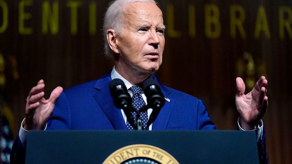 ARCHIV - US-Präsident Joe Biden: «Wir müssen, müssen, müssen Trump schlagen.» Foto: Manuel Balce Ceneta/AP/dpa