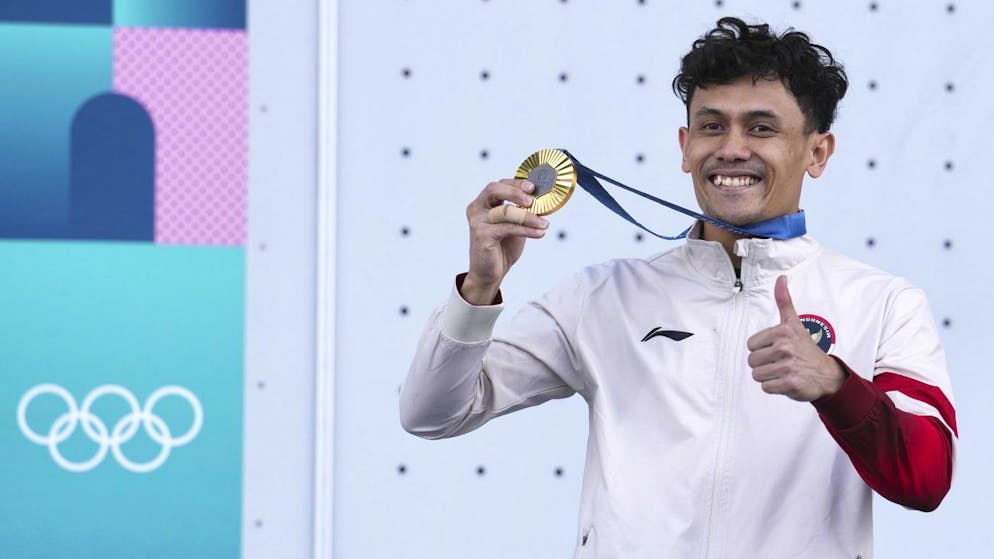 Veddriq Leonardo vincitore dell'oro nella scalata