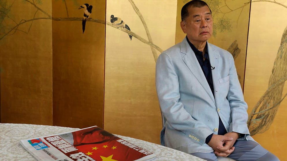 La condanna di Jimmy Lai per aver preso parte a una manifestazione non autorizzata è stata confermata. (foto d'archivio)