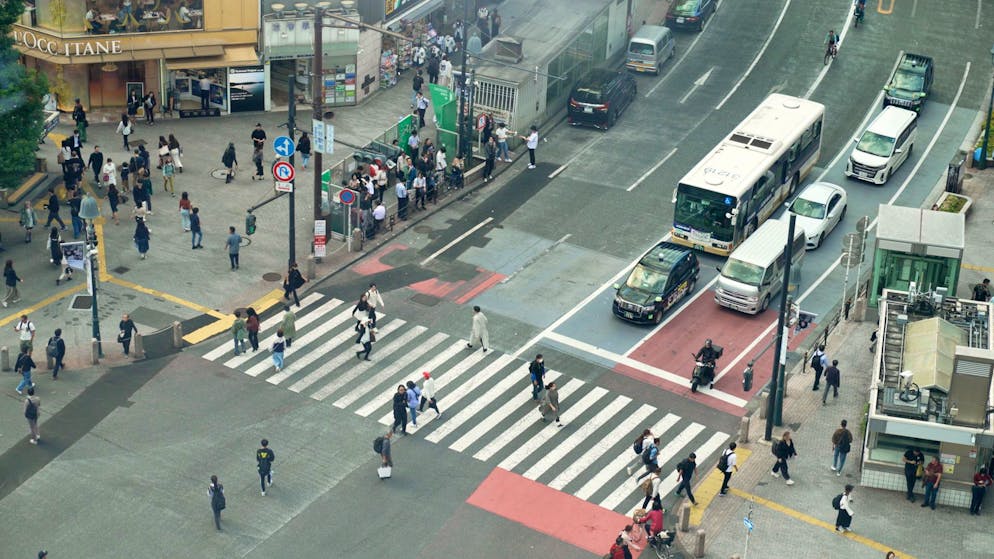 In Japan gibt es zehnmal weniger Elektroautos als in der Schweiz. 