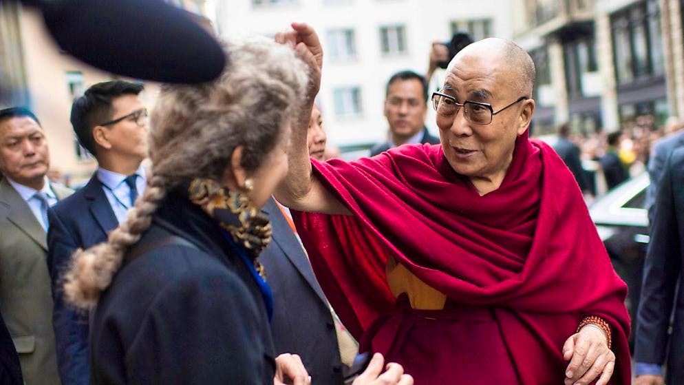 The Dalai Lama during a visit to Zurich in 2016.