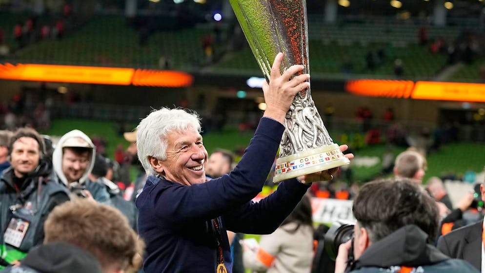 Atalanta-Trainer Gian Piero Gasperini kann sich dank des Triumphs in der Europa League auf das Duell mit Real Madrid freuen.