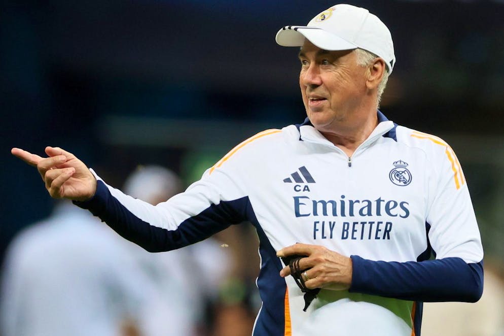 Il coach del Real Madrid Carlo Ancelotti