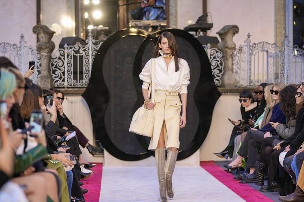 Capi Bally in una sfilata a Milano