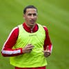 Sion's new player defender Leo Lacroix runs, during the first training session after the winter break, in Martigny, Switzerland, Tuesday, January 5, 2021. FC Sion is currently preparing for the resumption of Super League soccer match of Swiss Championship season after the winter break. (KEYSTONE/Salvatore Di Nolfi)