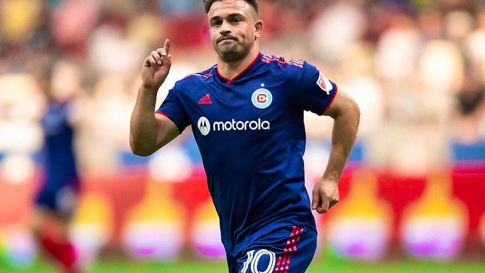 Xherdan Shaqiri no longer plays in the Chicago shirt