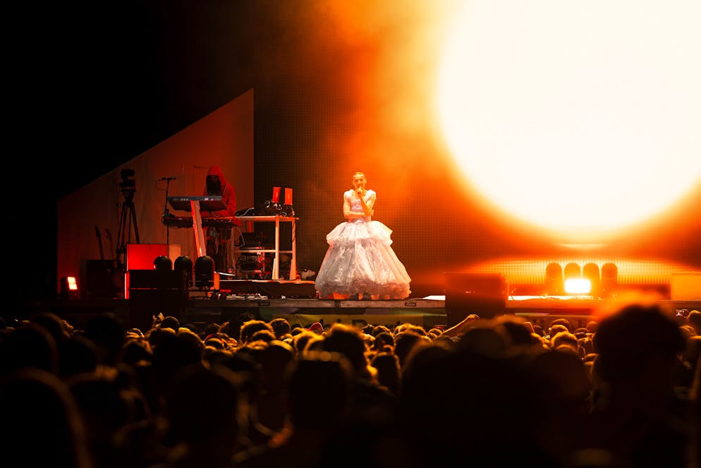 Nemo präsentierte sich am Gampel modisch gewohnt unkonventionell.
