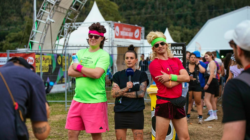 BG Gampel 2. Die Outfits reichen von bunt...