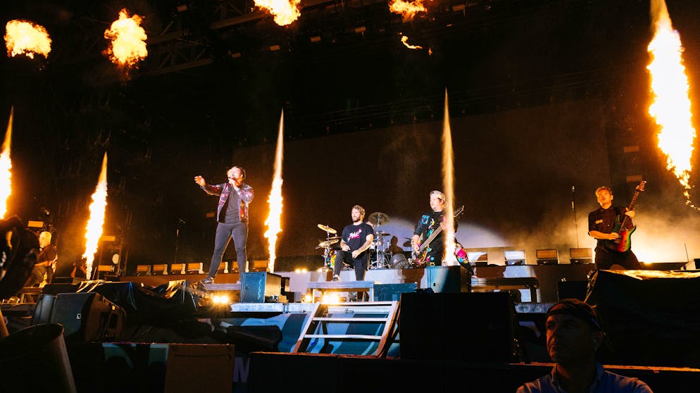 BG Gampel 4. Electric Callboy zündeten ein (musikalisches) Feuerwerk.