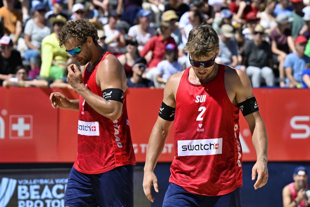 Marco Krattiger (à gauche) et Florian Breer sont encore dans la course malgré deux défaites.