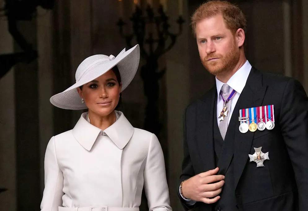 Prinz Harry und Meghan zum Thema Cybermobbing in Kolumbien. Im Vorfeld wurden Stimmen laut, dass sich Harry und Meghan in Kolumbien womöglich auf royale Weise feiern lassen könnten, obwohl sie 2020 ihre royalen Pflichten ablegten und seither nicht mehr im Auftrag der Krone unterwegs sind. (Archivbild)
