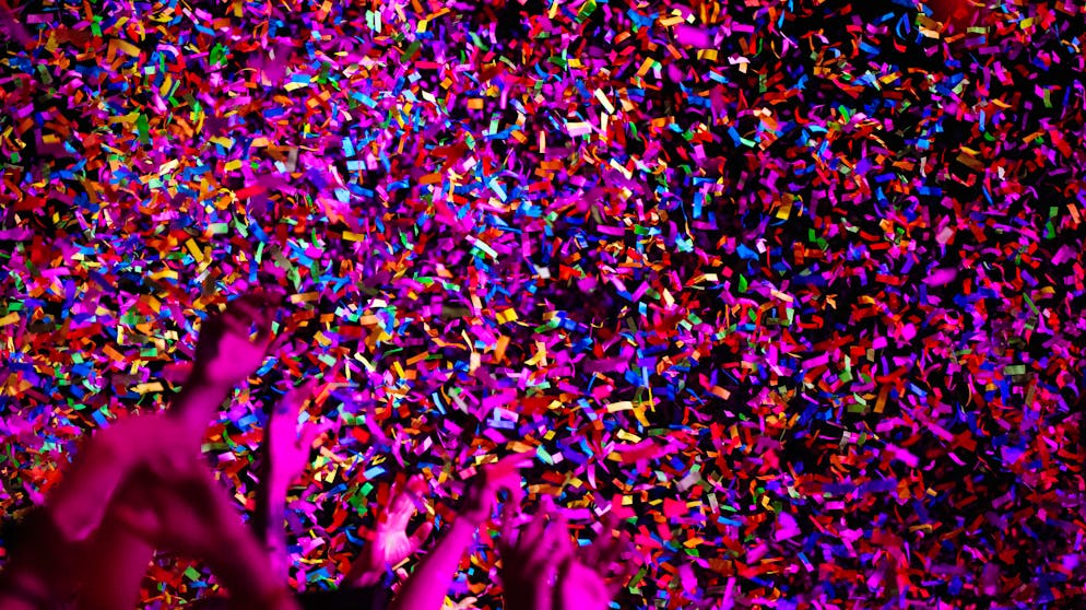 BG8 Gampel. Und ein Konfettiregen durfte selbstredend auch nicht fehlen.