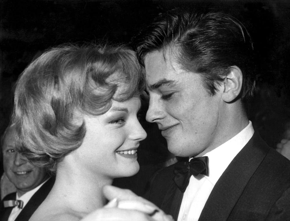 Alain Delon a vécu une idylle passionnée avec Romy Schneider, rencontrée sur le tournage de «Christine» (1958).
