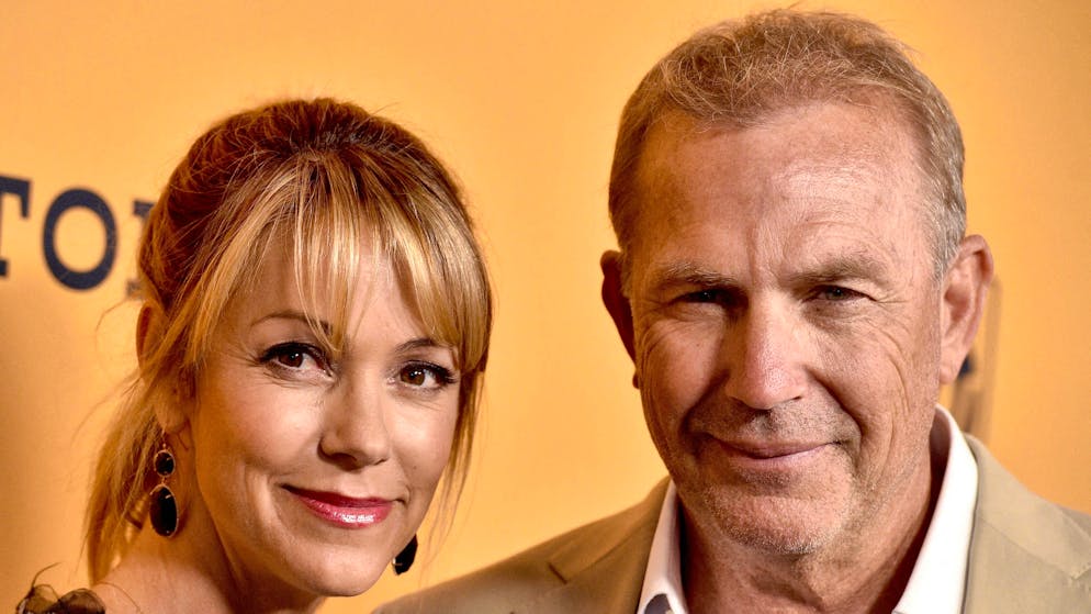 Kevin Costner with his then wife Christine Baumgartner in Los Angeles in June 2018. Costner and Baumgartner divorced in 2023 after almost 19 years of marriage. They became a couple in 1998 and married in 2004.