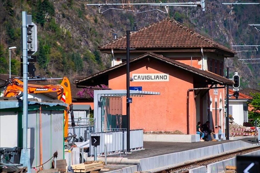 La stazione ferroviaria di Cavigliano