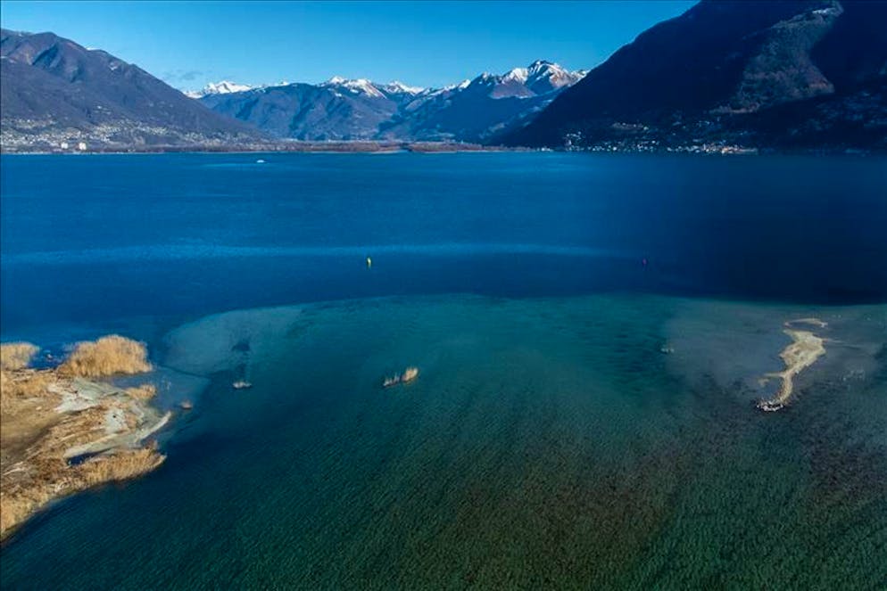 La foce del fiume Maggia