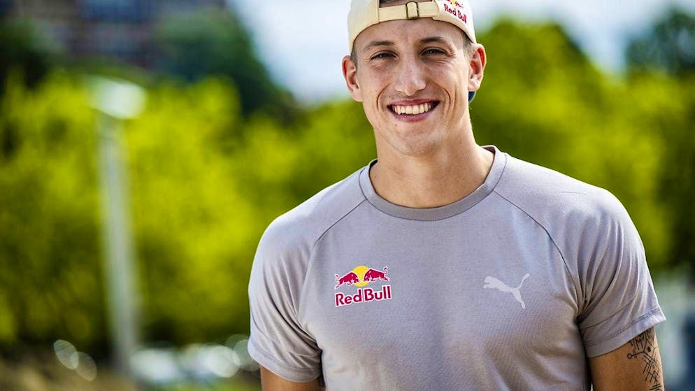 Simon Ehammer was relaxed and in a good mood before the Athletissima