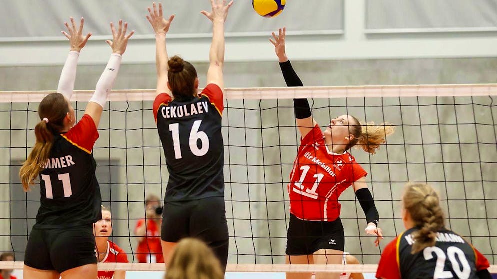 The Swiss were only able to keep up with Germany in the first set