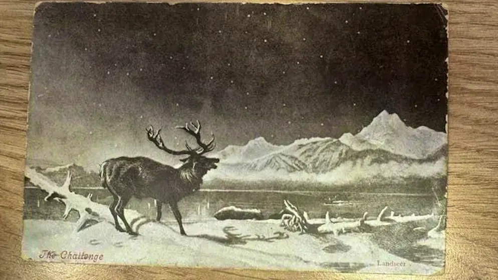 This postcard was in transit for 121 years.