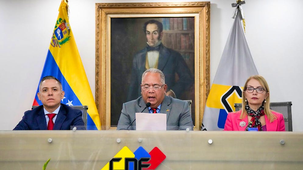 ARCHIV - The President of the National Wahlrates of Venezuela, Elvis Hidrobo Amoroso. Photo: Ariana Cubillos/AP/dpa