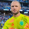 MLS, Fussball Herren, USA Seattle Sounders FC at Minnesota United Aug 24, 2024 Saint Paul, Minnesota, USA Minnesota United goalkeeper Dayne St. Clair 97 and Seattle Sounders FC goalkeeper Stefan Frei 24 after a game at Allianz Field. Saint Paul Allianz Field Minnesota USA, EDITORIAL USE ONLY PUBLICATIONxINxGERxSUIxAUTxONLY Copyright: xBradxRempelx 20240824_gma_ai9_0382