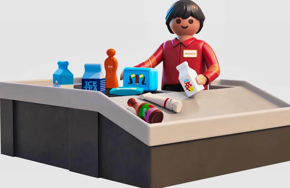 È possibile collezionare Playmobil alla Migros... ma  può rivelarsi costoso.