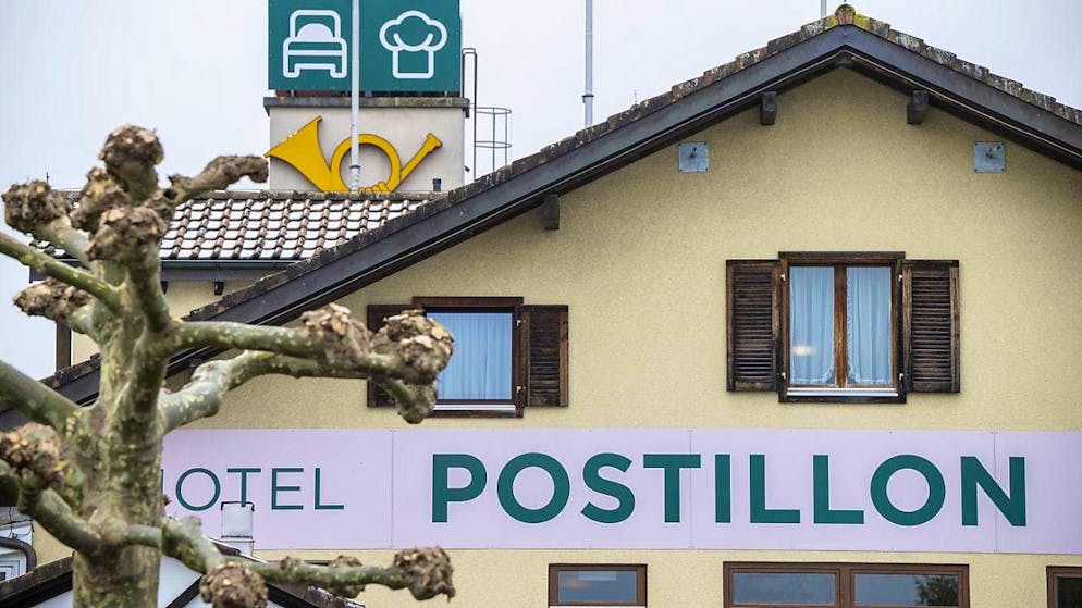The former Hotel Postillon in Buochs NW is now a refugee shelter. (archive photo)