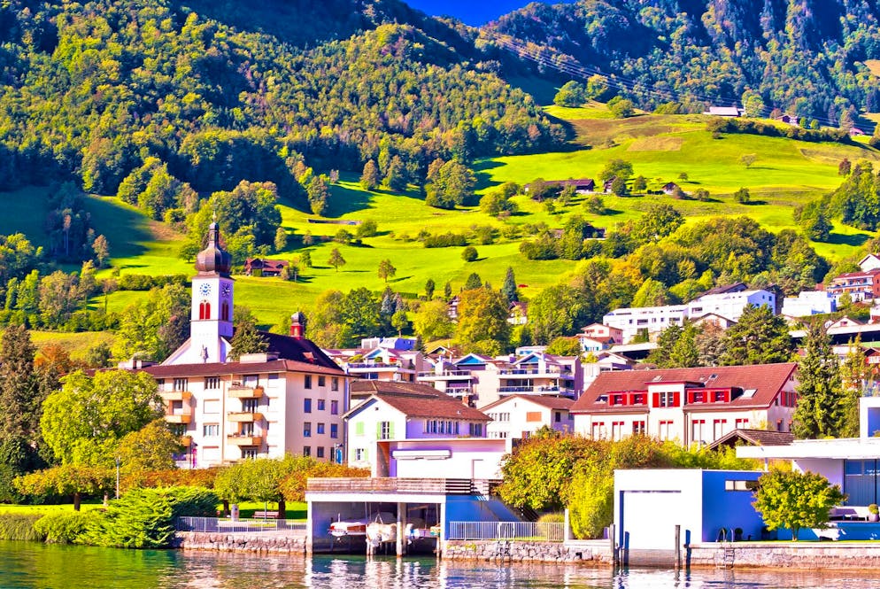 Il comune di Hergiswil NW si trova sul Lago dei Quattro Cantoni.