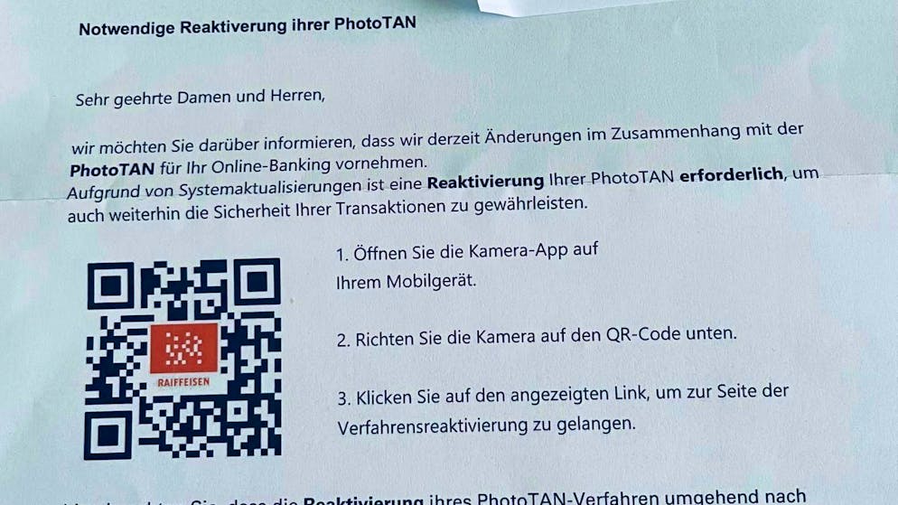 Arriva per posta. Attenzione! Dietro a questa lettera a nome di Raiffeisen c'è una brutta truffa