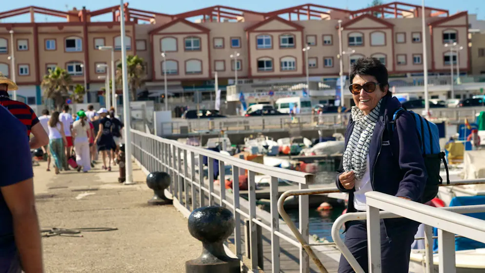 Katharina Heyer. The foundation offers whale watching tours to raise people's awareness of marine animals.