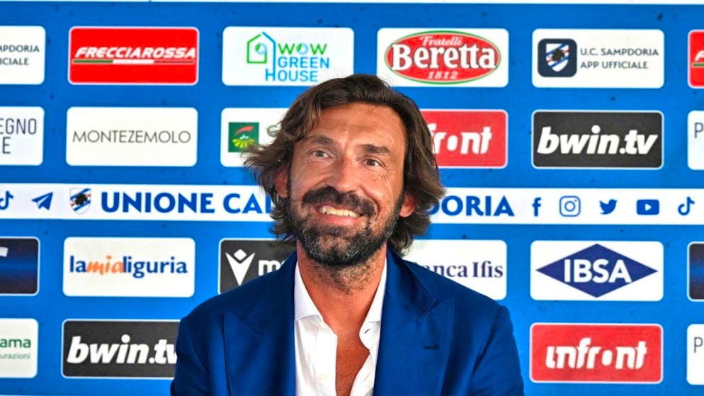 He is no longer laughing: Andrea Pirlo has to vacate his post as coach of Sampdoria Genoa